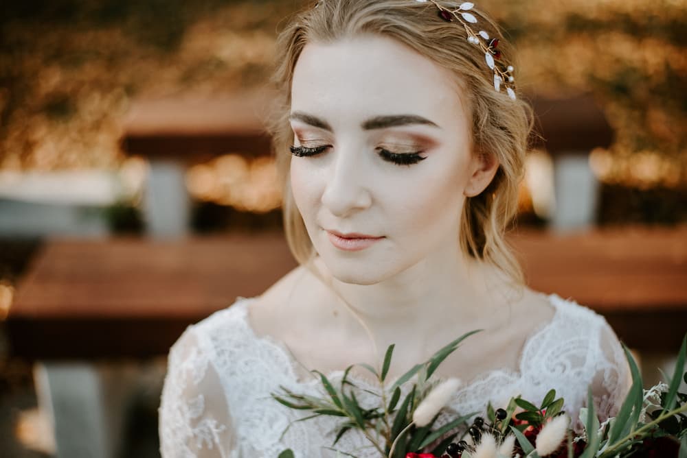Svatební make up nevěsty - podzimní svatba