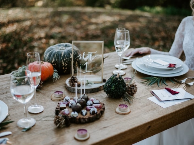 Podzimní svatební tabule